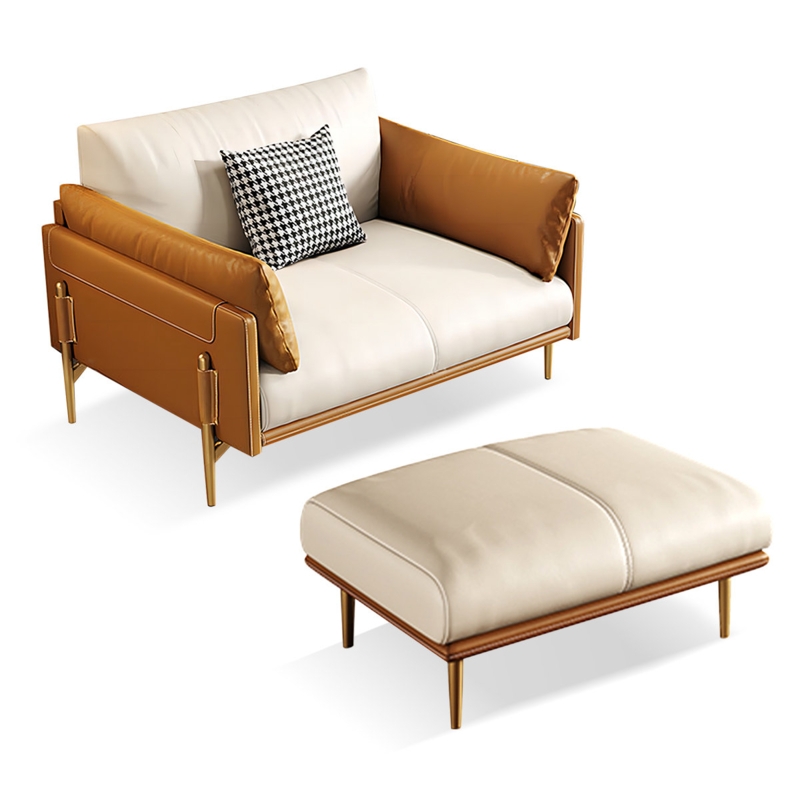 Italian Minimalist Leather Chair