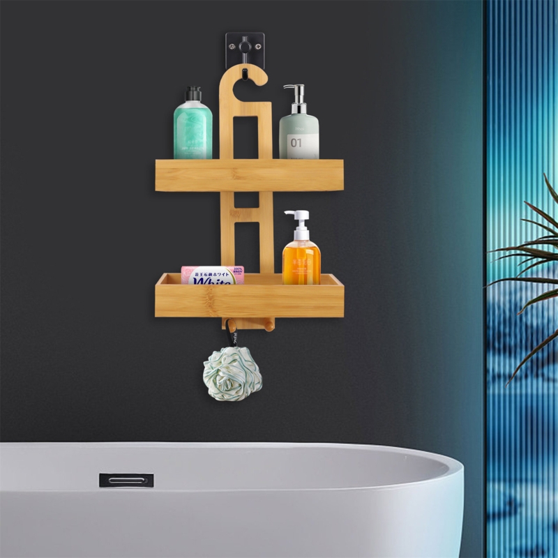Bamboo Hanging Shower Caddy