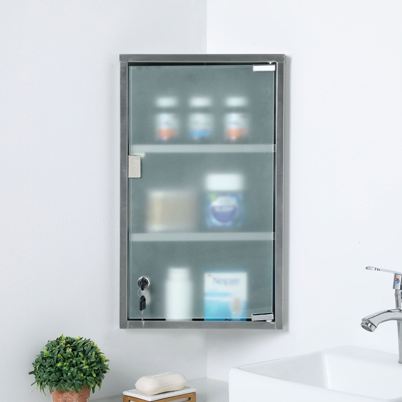 Stainless Steel Lockable Medicine Cabinet
