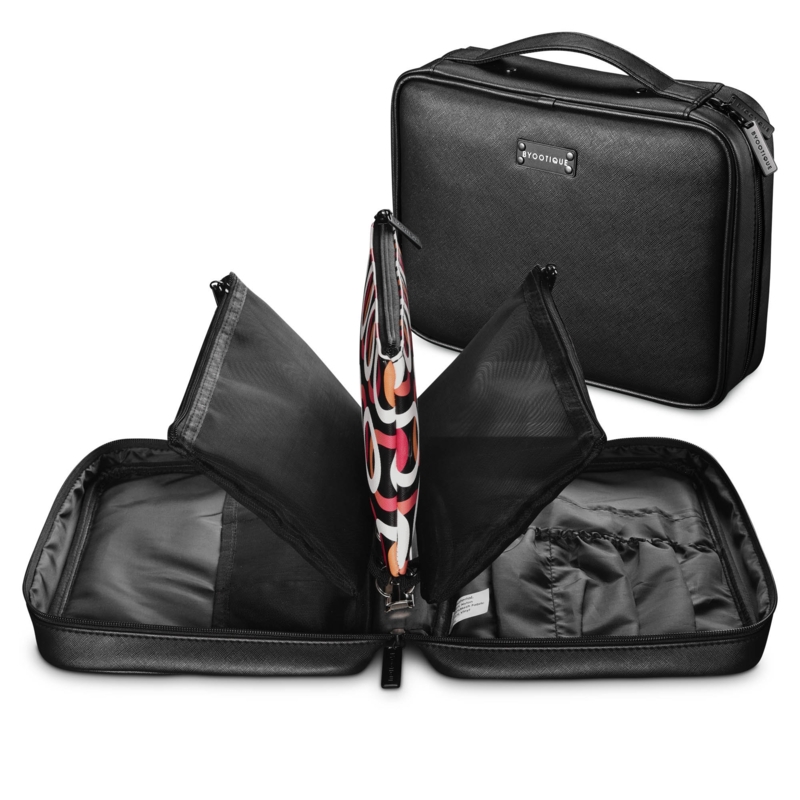 Compact Makeup Bag with Removable Pouches