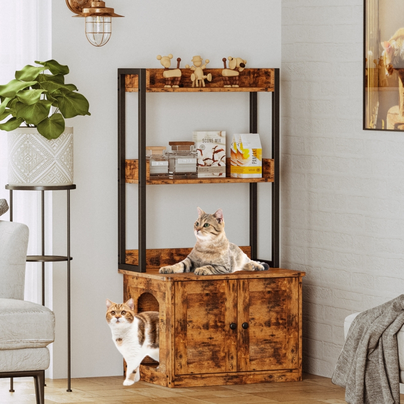 Litter Box Storage Cabinet