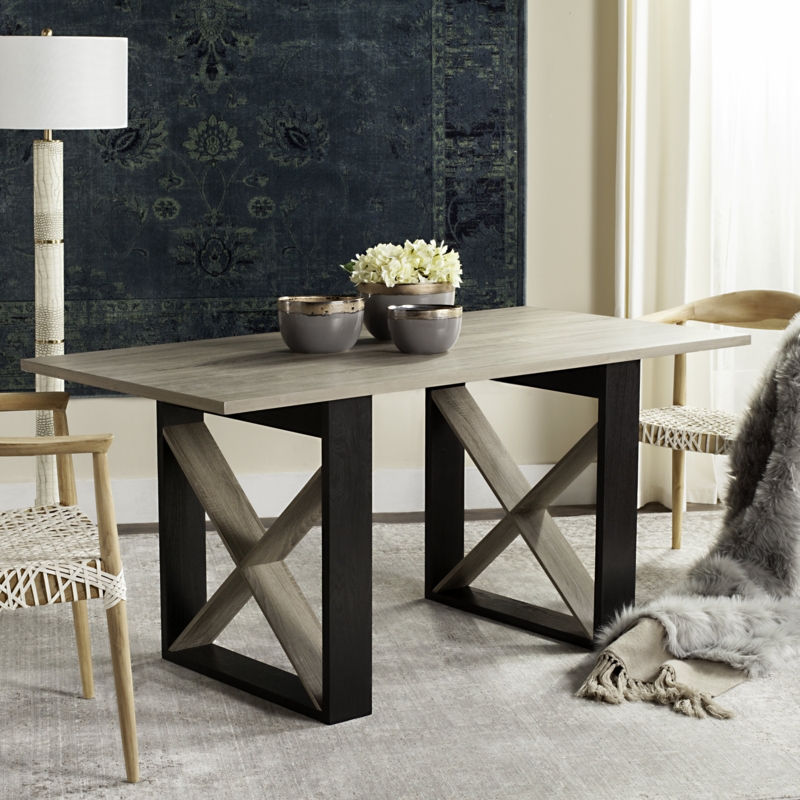 Contemporary Light Gray Dining Table