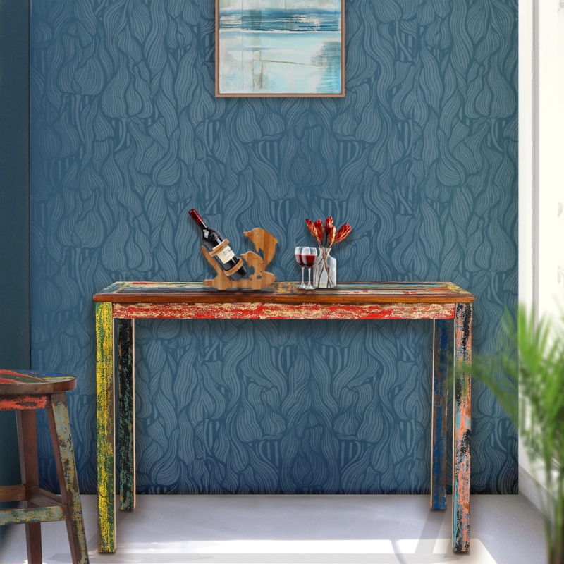 Recycled Teak Dining Bar Table