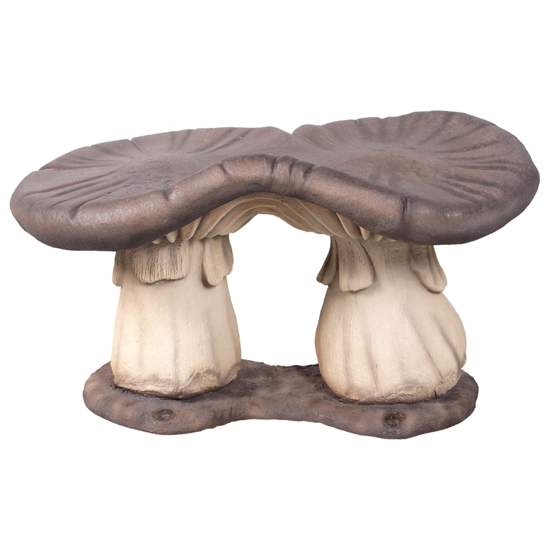Enchanting Mushroom Garden Bench