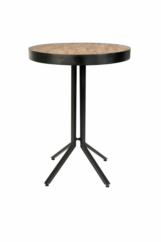 Round Reclaimed Teak Table