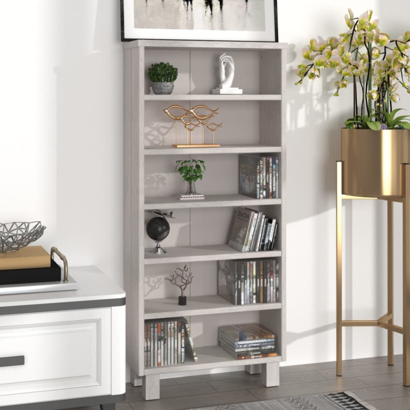 Wooden CD Cabinet with Open Compartments