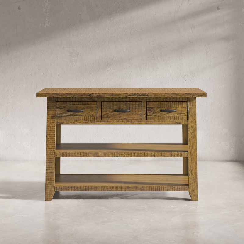 Rustic 50-inch Sofa Console Table