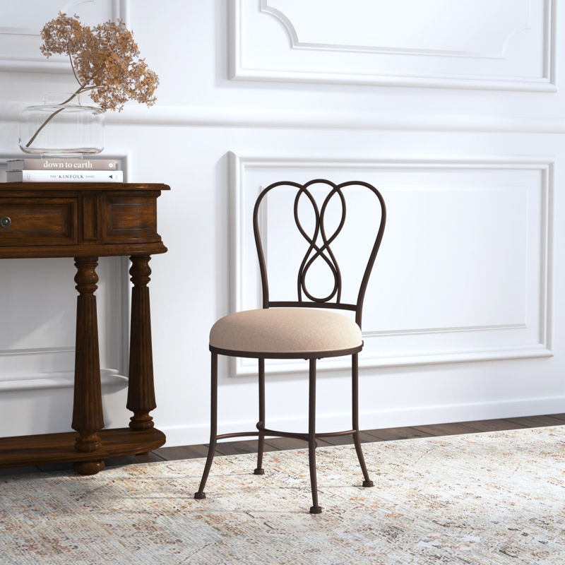 Classic Bronze Vanity Stool