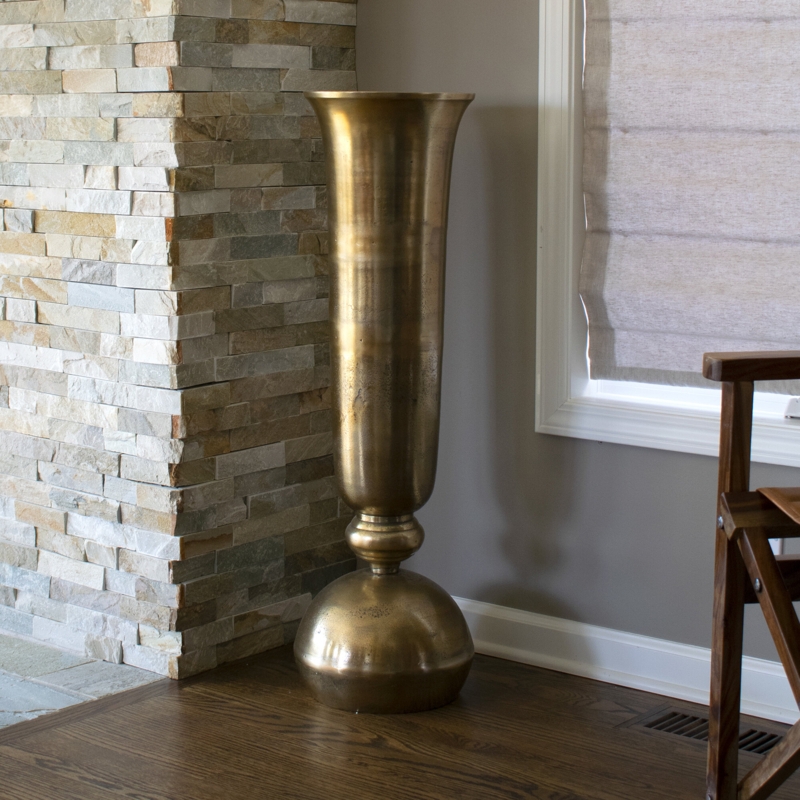 Trumpeted Oversized Vase with Ball Base