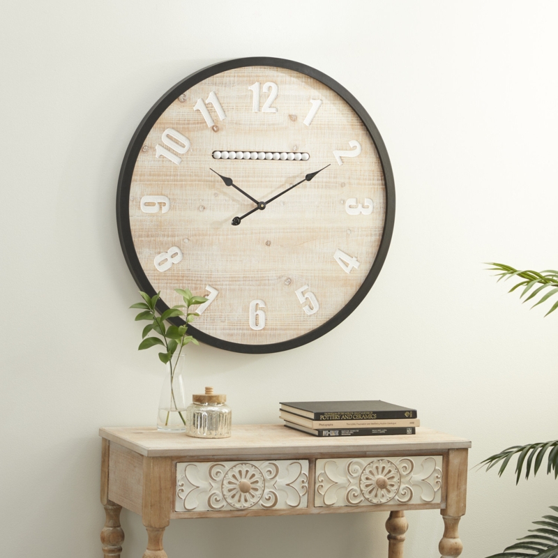 Wooden Farmhouse Wall Clock
