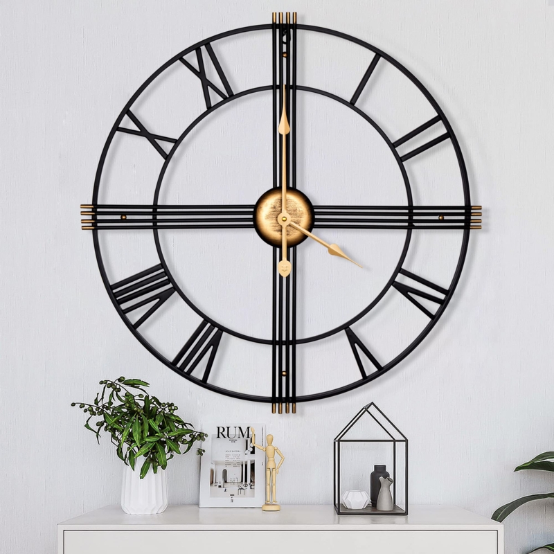 Farmhouse Galvanized Window Wall Clock