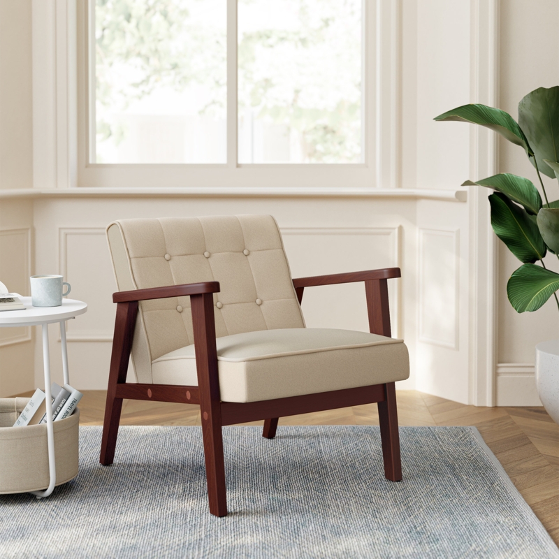 Modern Swivel Chair with Armrests