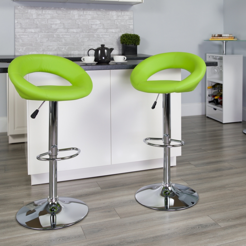 Orbit-Style Adjustable Height Bar Stool