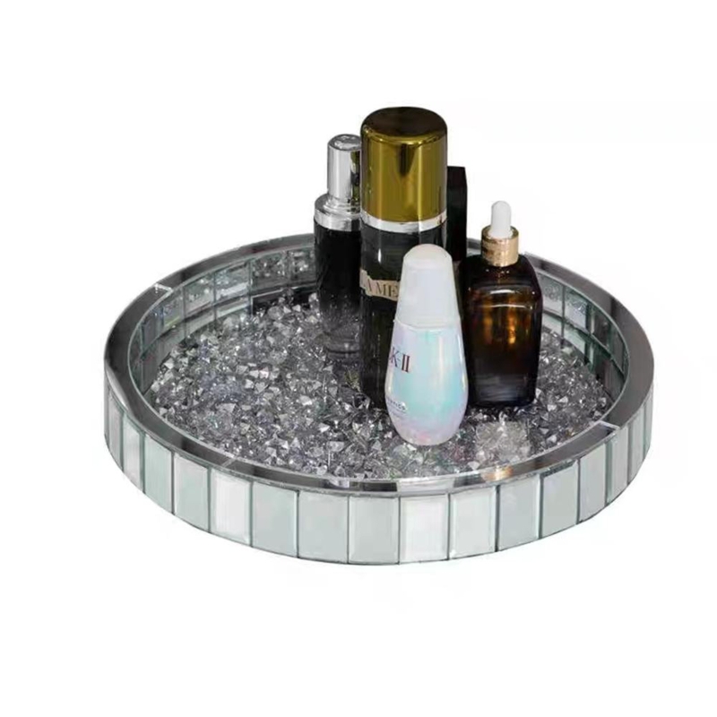 Silver Diamond Handmade Tray