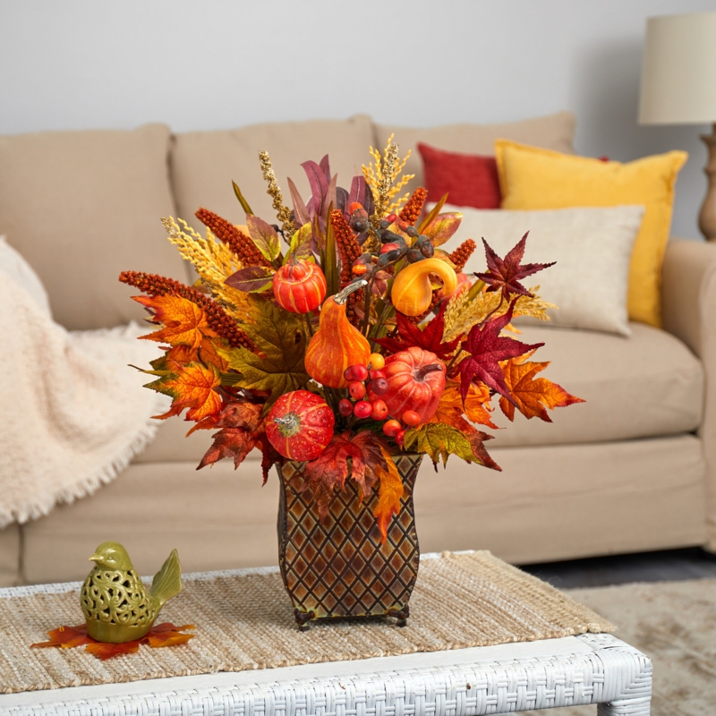 Autumn-Inspired Artificial Arrangement