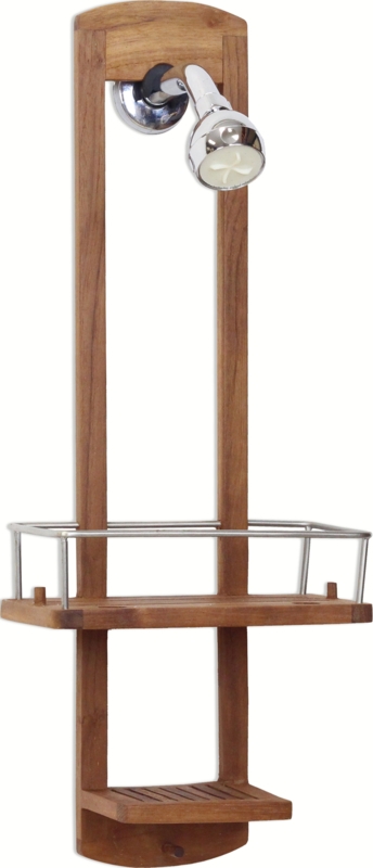 Aqua Teak Shower Organizer