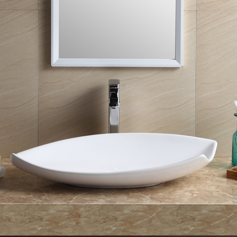 Sleek Vitreous China Bathroom Sink