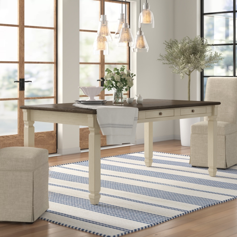 French Country Weathered Rectangular Dining Table