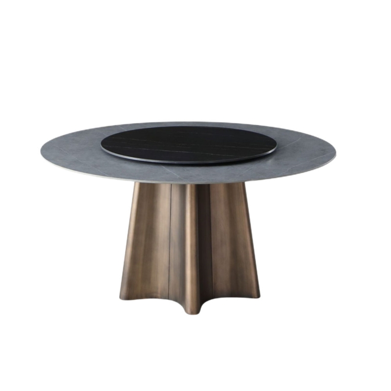 Rock Table with Built-In Food Storage