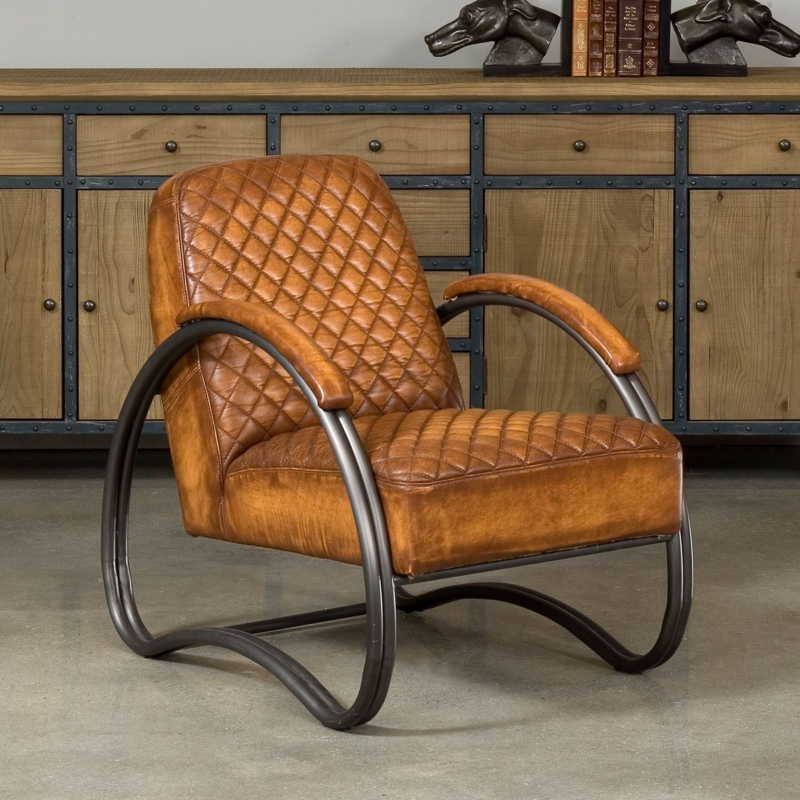 Quilted Leather Diamond Chair