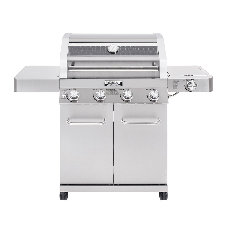 Stainless-Steel Convertible Outdoor Grill