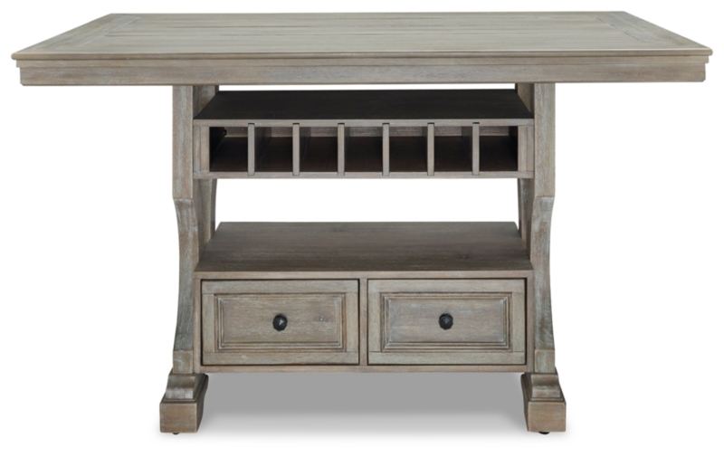 Classic Counter Height Dining Table with Storage