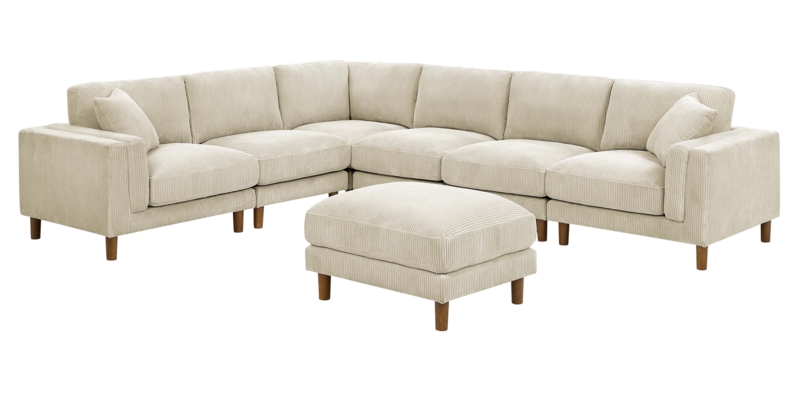 Corduroy Modular Sectional Sofa