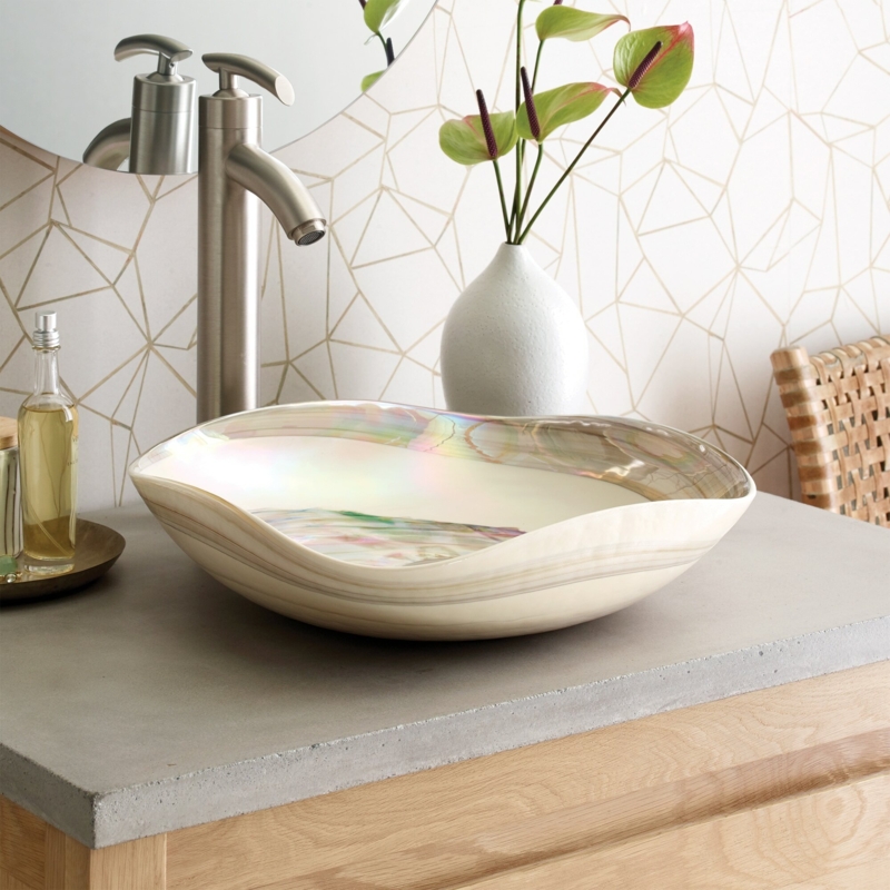 Hand-Formed Murano Glass Sink