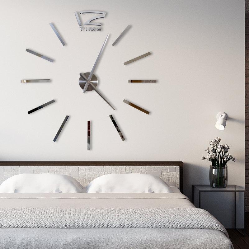 Peel-and-Stick Round Wall Clock