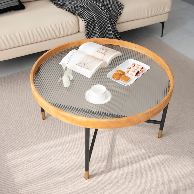 Breezy Modern Circular Coffee Table