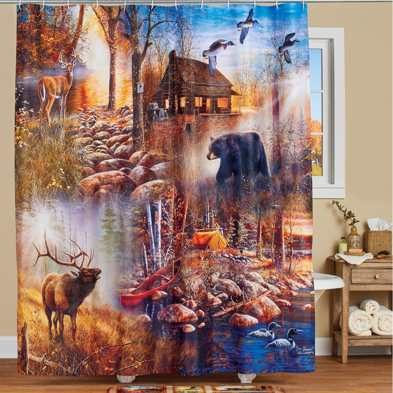Northwoods Wildlife Shower Curtain