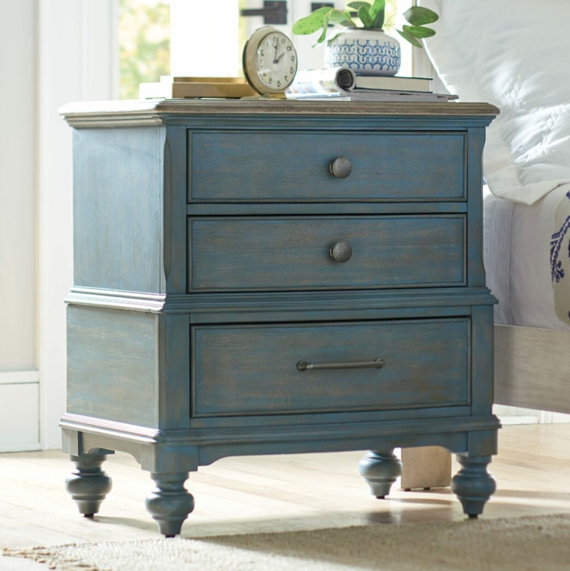 Three-Drawer Storage Desk with USB Port