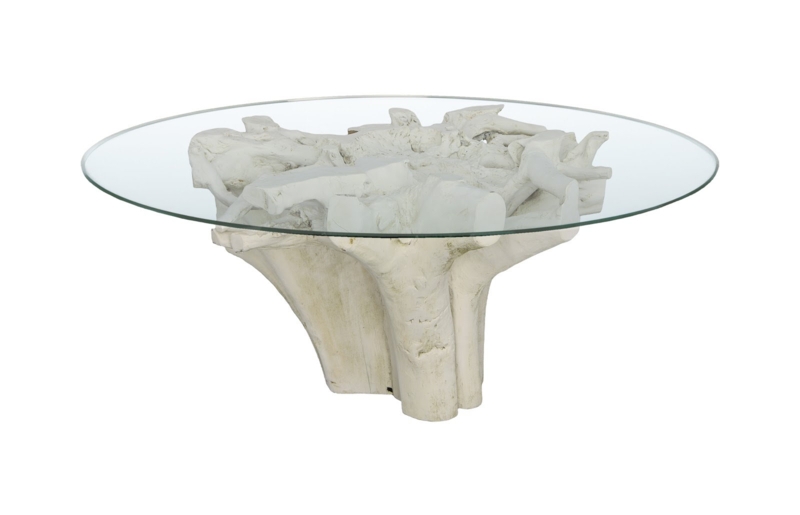 Bleached Teak Root Dining Table Base
