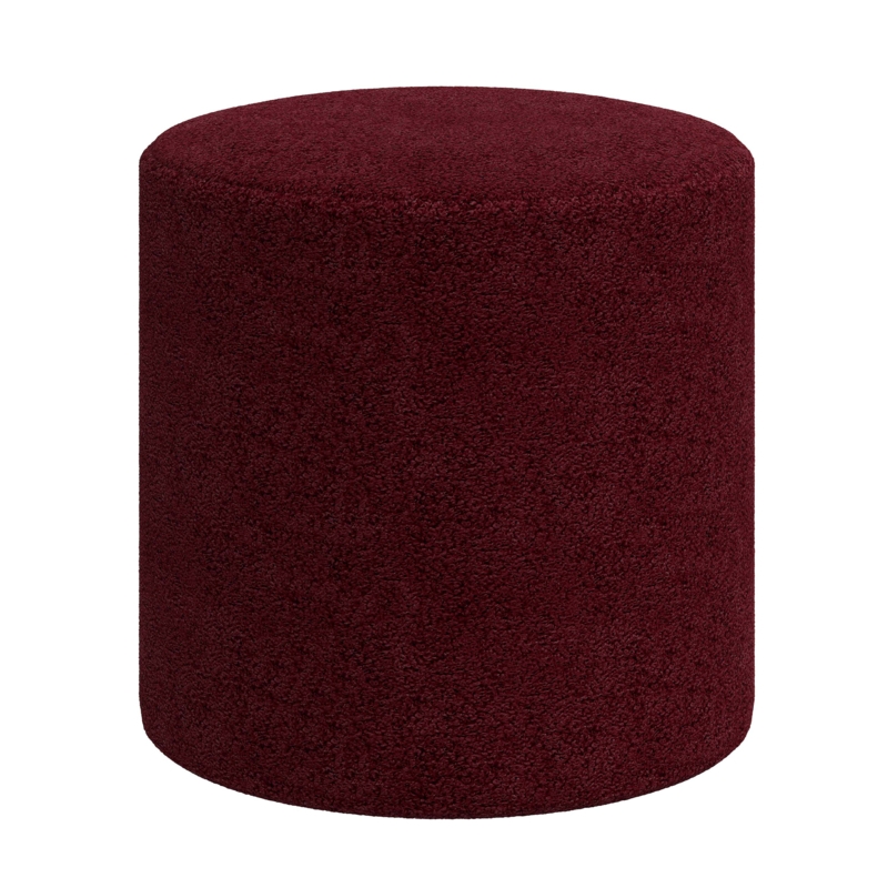 Round Versatile Ottoman with Stylish Fabrics