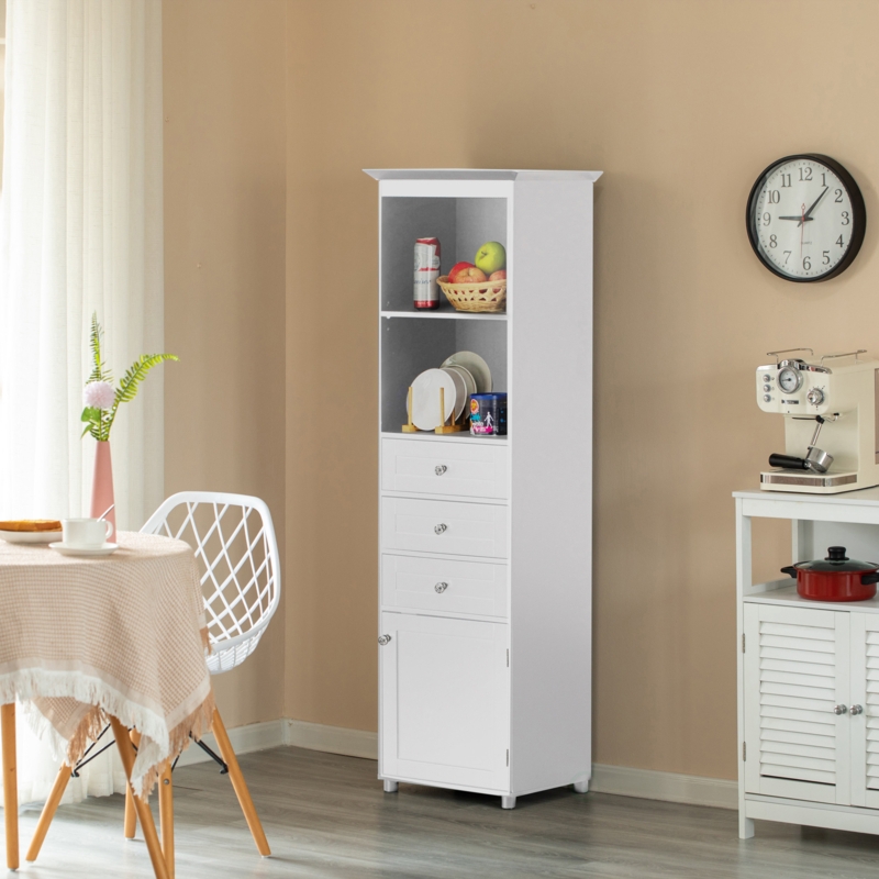 Multifunctional Freestanding Vanity Cabinet