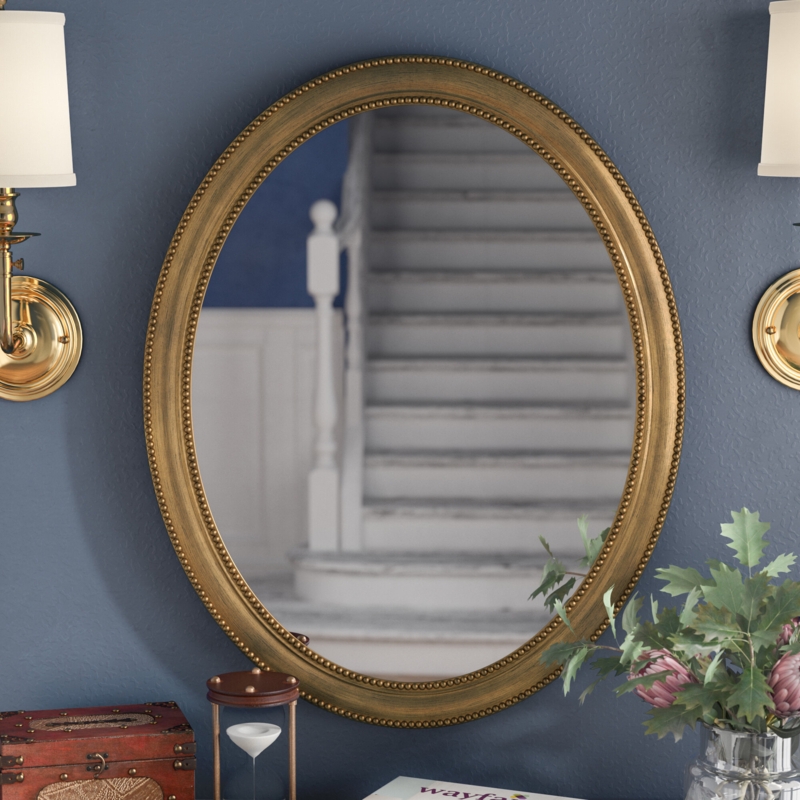 Vintage 30" Oval Accent Mirror