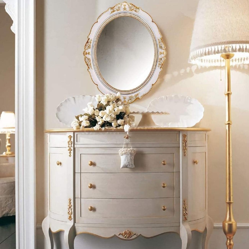 Ornate Bronze Framed Mirror
