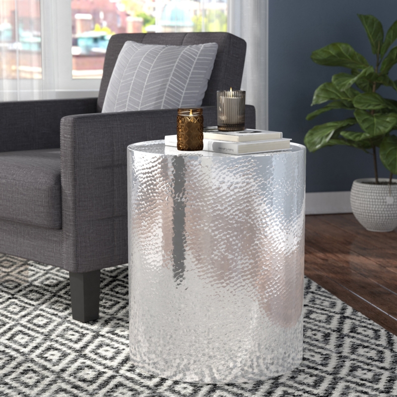 Elevated Polonium Cylinder Side Table