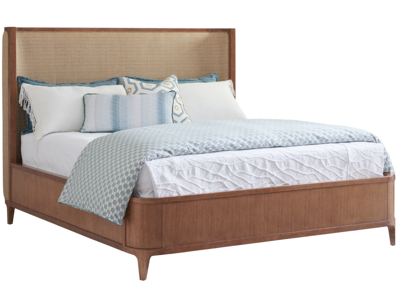 Contemporary Wood Framed Upholstered Headboard