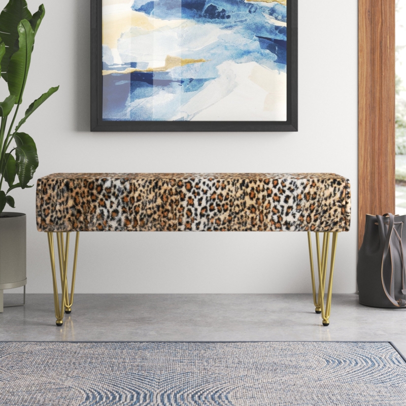 Leopard Bench