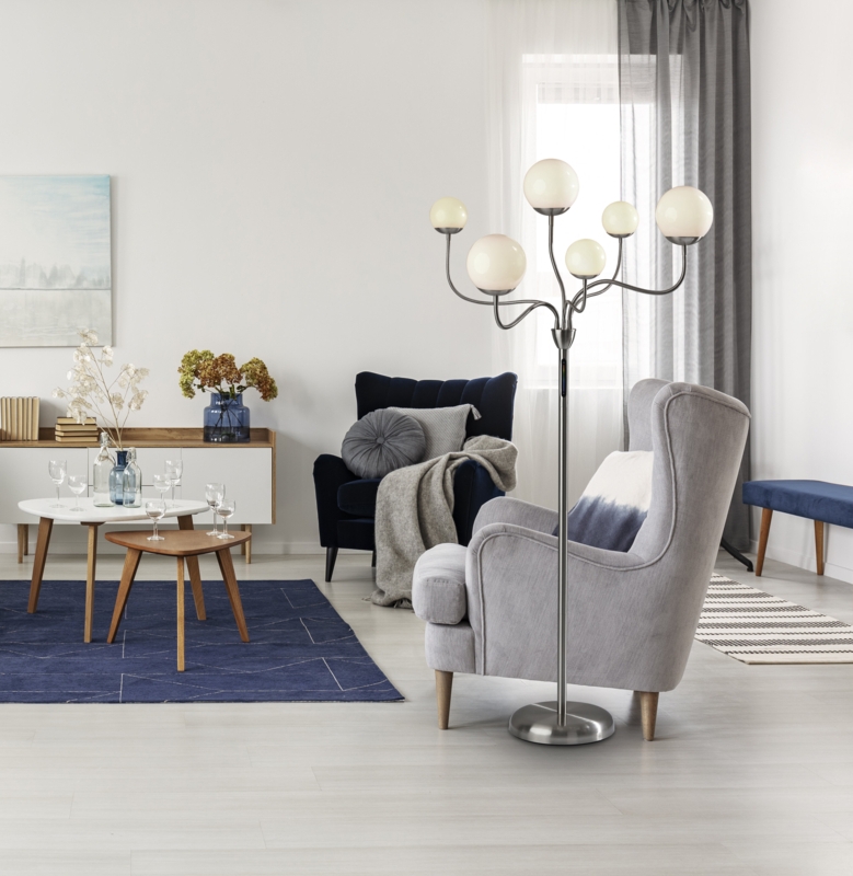 Contemporary Color-Changing LED Floor Lamp