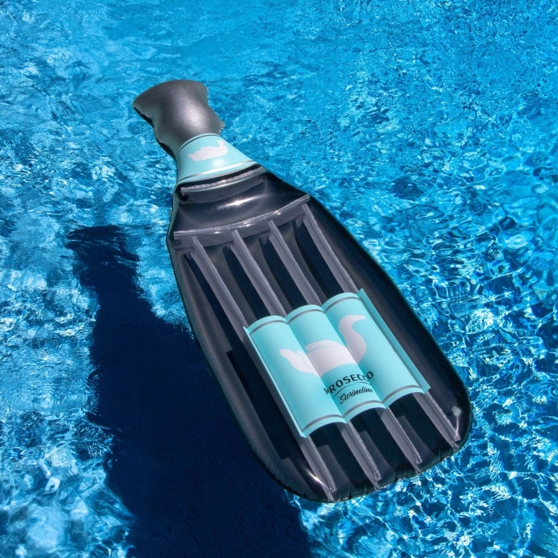 Prosecco Bottle Floating Water Raft