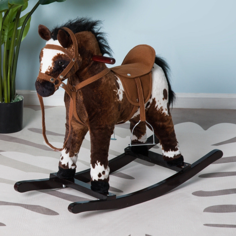 Traditional Plush Rocking Horse