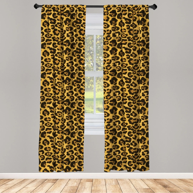 Modern Room Darkening Window Panel Set of 2
