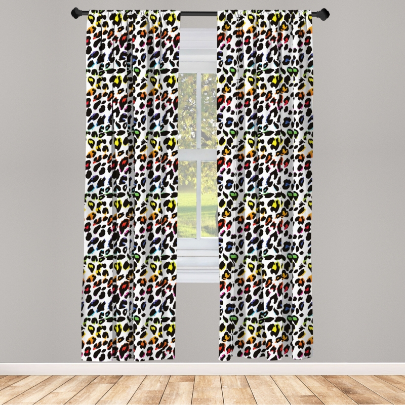 Modern Microfiber Window Panel Set