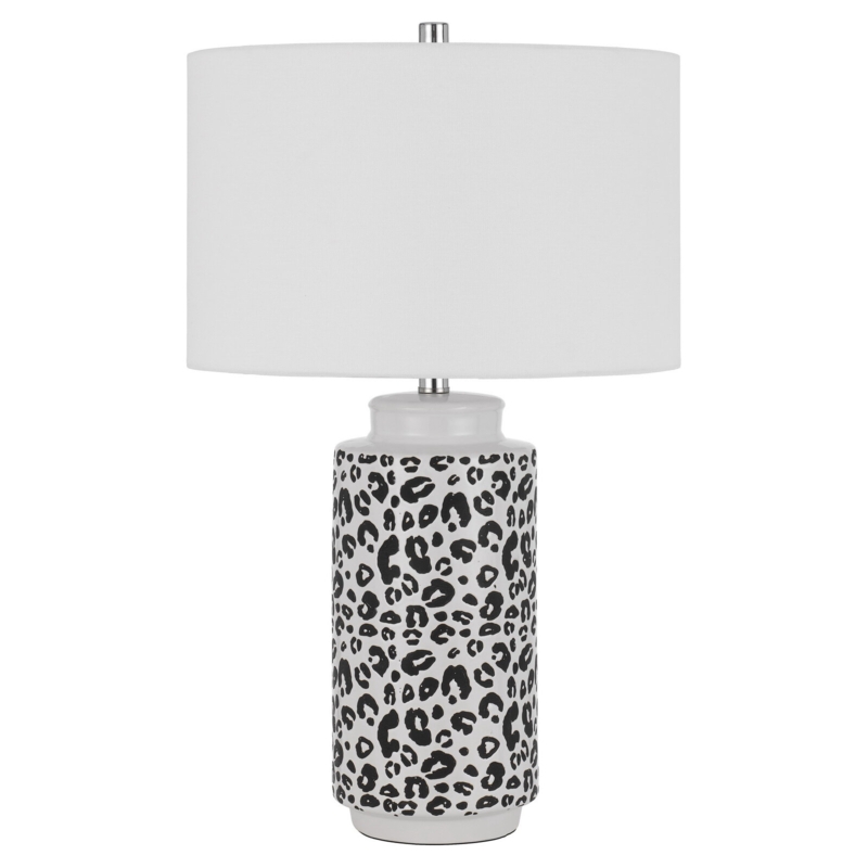 Leopard Print Ceramic Table Lamp
