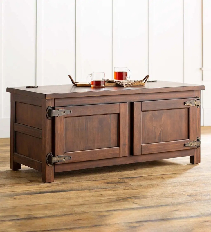 Solid Wood Coffee Table with Storage