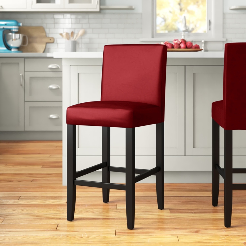 Streamlined Faux Leather Barstools
