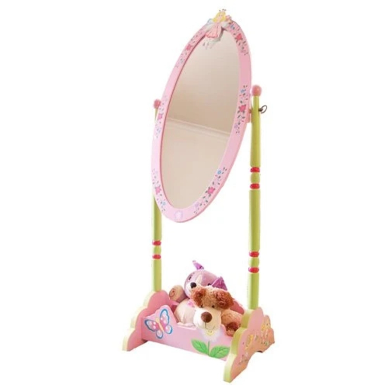 Fairy Girls Wooden Standing Mirror