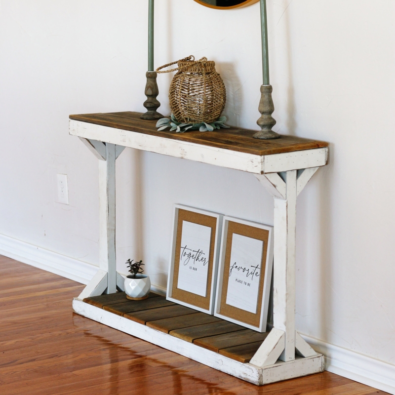 Reclaimed Wood Combo Console Table